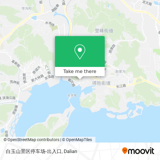 白玉山景区停车场-出入口 map
