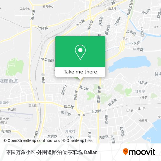 枣园万象小区-外围道路泊位停车场 map