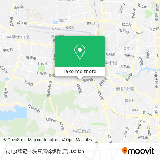 街电(薛记一块豆腐锦绣路店) map