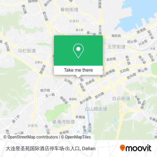 大连昱圣苑国际酒店停车场-出入口 map