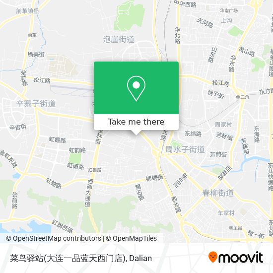 菜鸟驿站(大连一品蓝天西门店) map