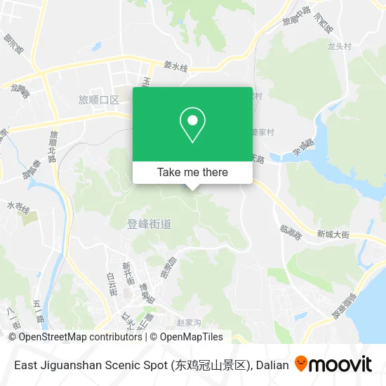 East Jiguanshan Scenic Spot (东鸡冠山景区) map