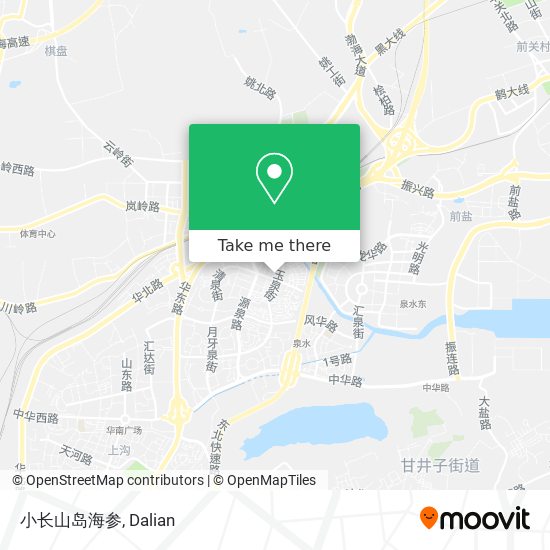小长山岛海参 map