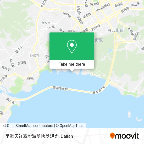 星海天祥豪华游艇快艇观光 map