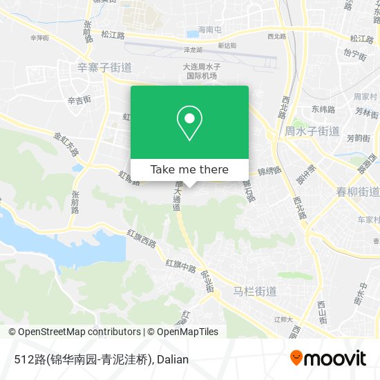 512路(锦华南园-青泥洼桥) map