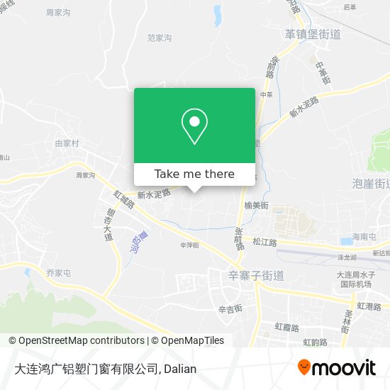 大连鸿广铝塑门窗有限公司 map