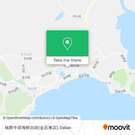 铭爵牛排海鲜自助(金石滩店) map