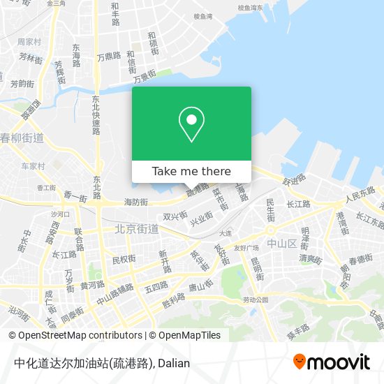 中化道达尔加油站(疏港路) map