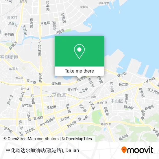 中化道达尔加油站(疏港路) map