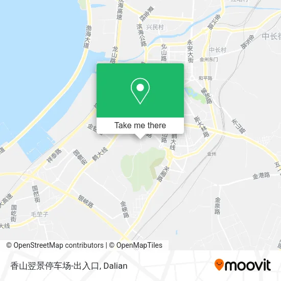 香山翌景停车场-出入口 map