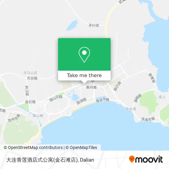 大连青莲酒店式公寓(金石滩店) map
