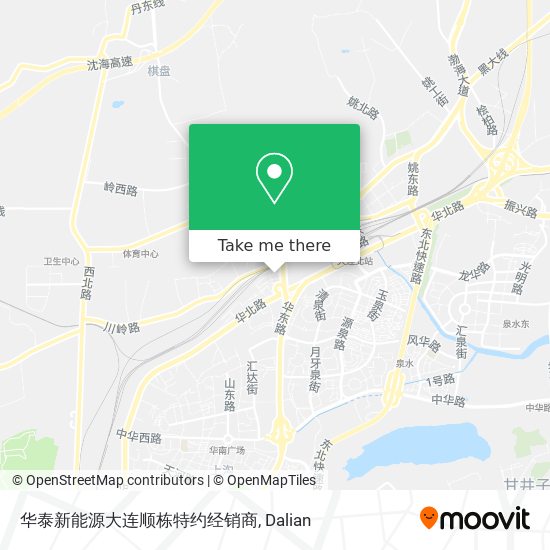 华泰新能源大连顺栋特约经销商 map