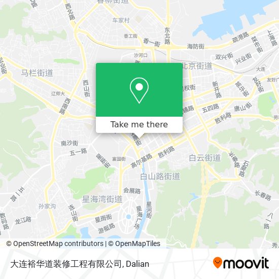 大连裕华道装修工程有限公司 map