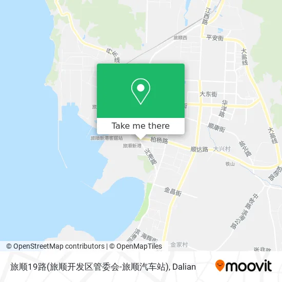 旅顺19路(旅顺开发区管委会-旅顺汽车站) map