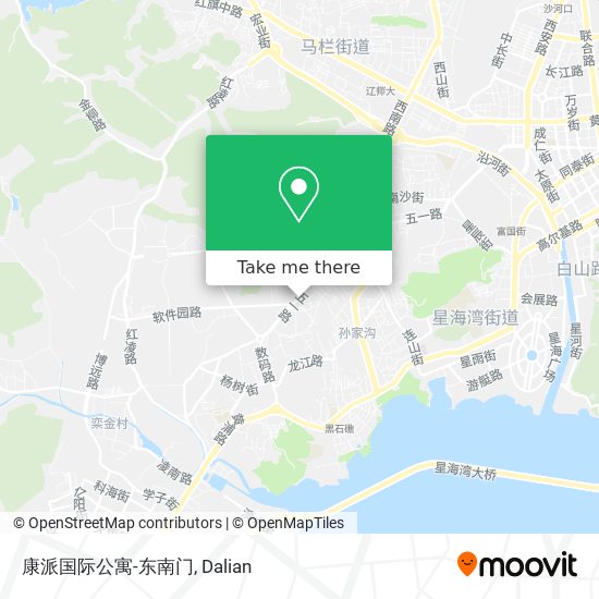 康派国际公寓-东南门 map