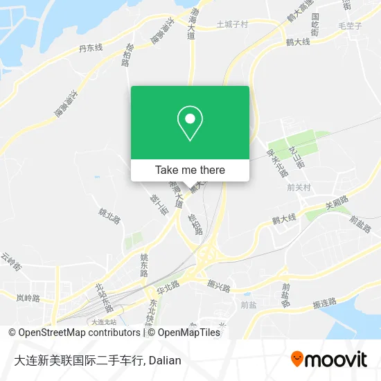 大连新美联国际二手车行 map