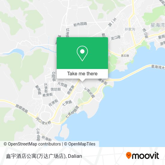 鑫宇酒店公寓(万达广场店) map