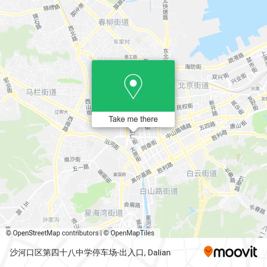 沙河口区第四十八中学停车场-出入口 map