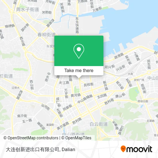 大连创新进出口有限公司 map