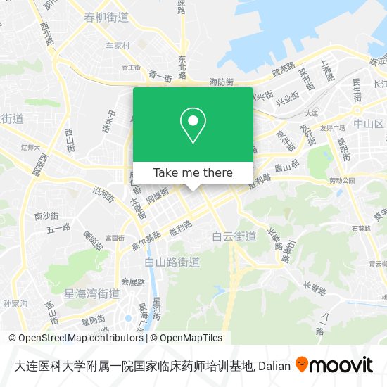 大连医科大学附属一院国家临床药师培训基地 map