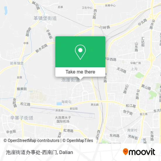 泡崖街道办事处-西南门 map