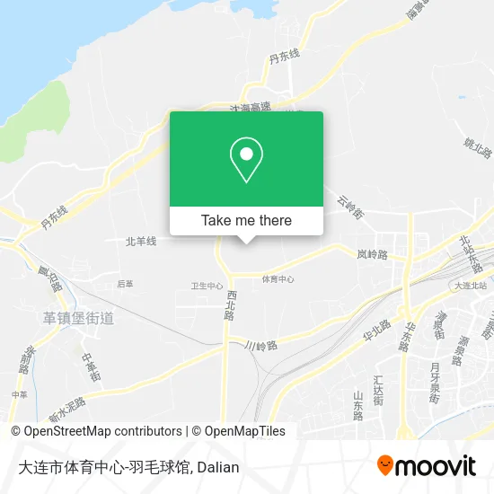 大连市体育中心-羽毛球馆 map