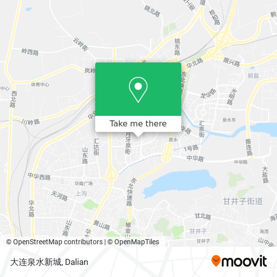 大连泉水新城 map