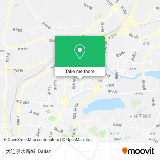 大连泉水新城 map