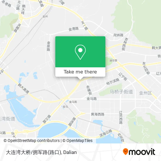 大连湾大桥/拥军路(路口) map