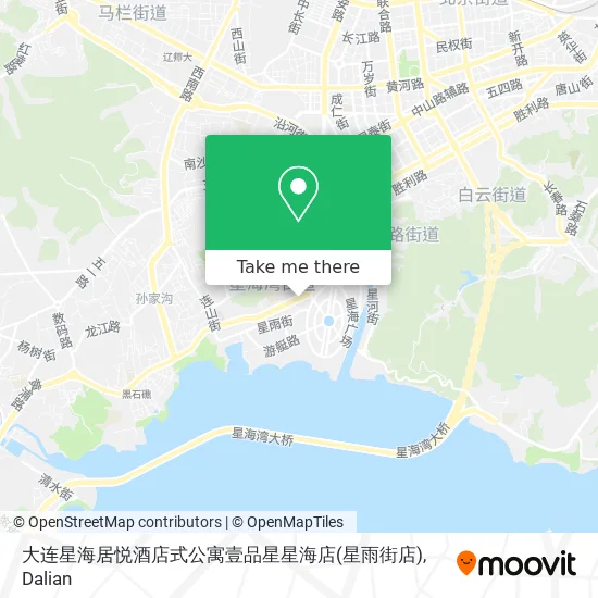 大连星海居悦酒店式公寓壹品星星海店(星雨街店) map