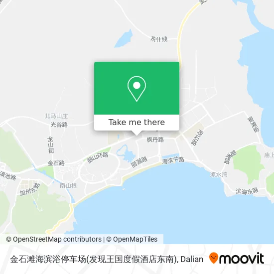 金石滩海滨浴停车场(发现王国度假酒店东南) map