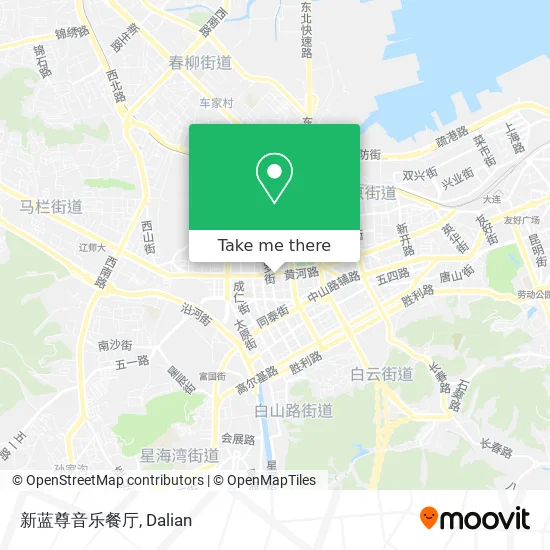 新蓝尊音乐餐厅 map