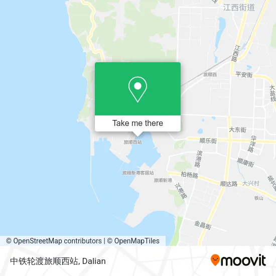 中铁轮渡旅顺西站 map