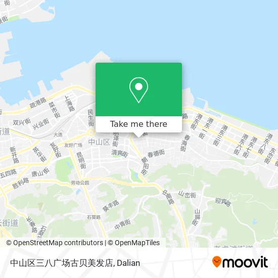 中山区三八广场古贝美发店 map