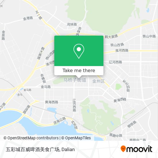 五彩城百威啤酒美食广场 map