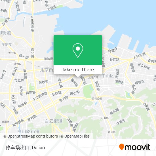 停车场出口 map