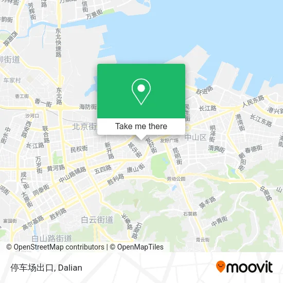 停车场出口 map