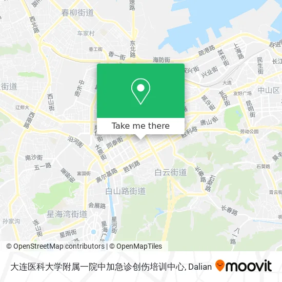 大连医科大学附属一院中加急诊创伤培训中心 map