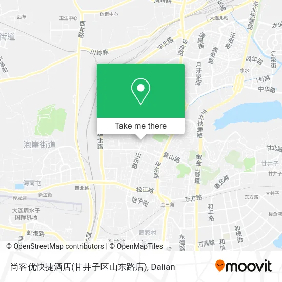 尚客优快捷酒店(甘井子区山东路店) map