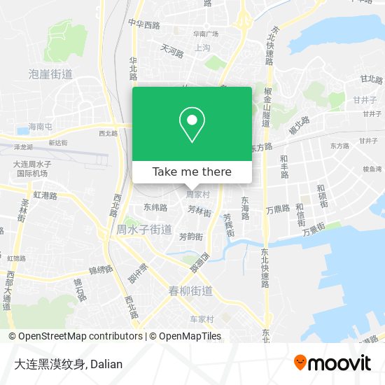 大连黑漠纹身 map
