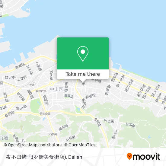 夜不归烤吧(歹街美食街店) map