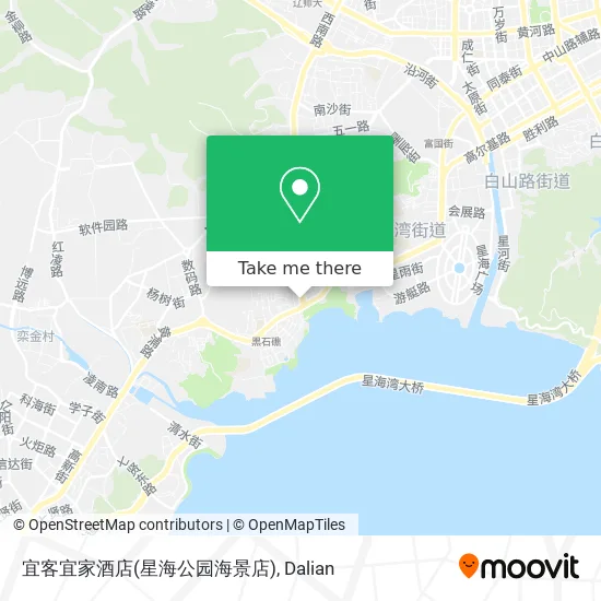 宜客宜家酒店(星海公园海景店) map
