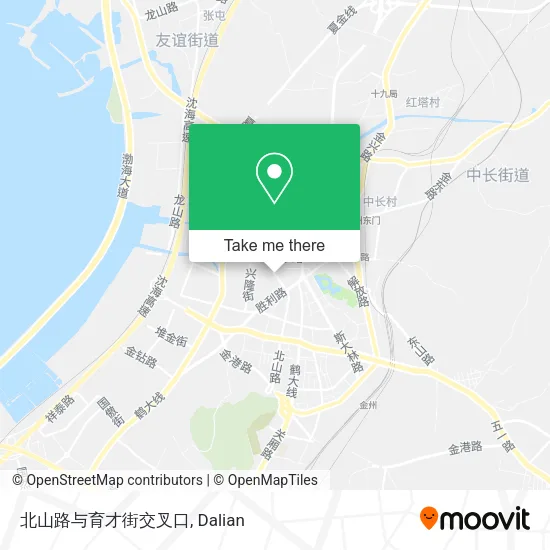 北山路与育才街交叉口 map