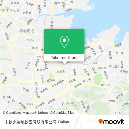 中铁大连地铁五号线有限公司 map