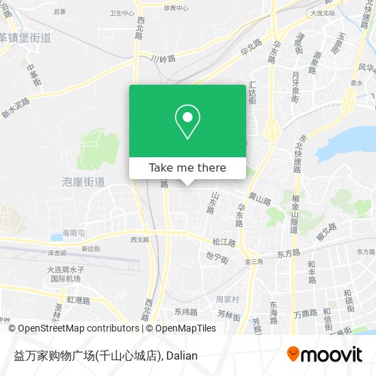 益万家购物广场(千山心城店) map
