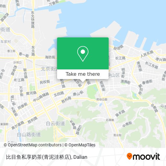 比目鱼私享奶茶(青泥洼桥店) map