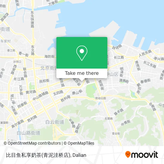 比目鱼私享奶茶(青泥洼桥店) map