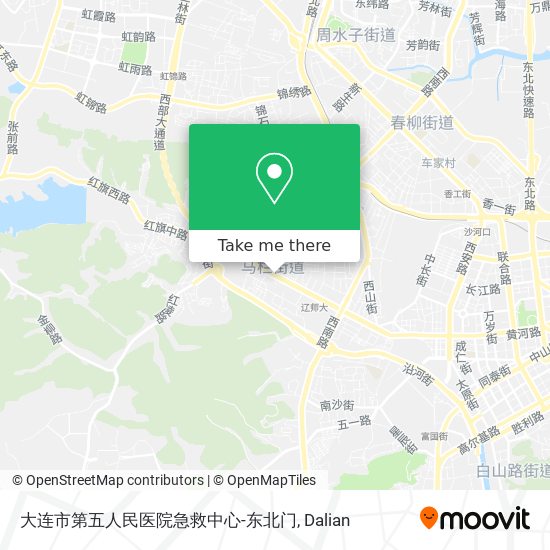 大连市第五人民医院急救中心-东北门 map