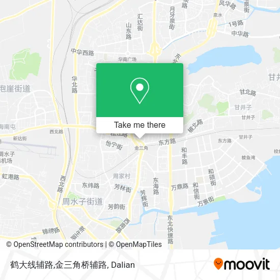 鹤大线辅路,金三角桥辅路 map