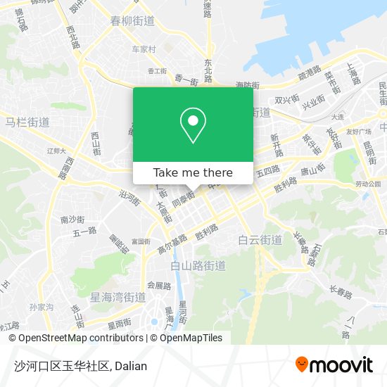 沙河口区玉华社区 map